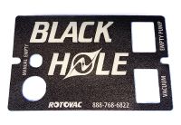 Control Plate Decal for Single Vac Black Hole