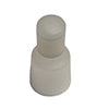 Medium White Crimp Cap