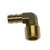 Brass Elbow 3/8 npt x 3/8 barb