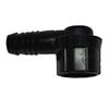 Black Plastic Elbow 1/2 barb x 1/2 FNPT